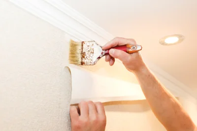Pose de papier peint à Lupersat — revêtements muraux et toiles de verre